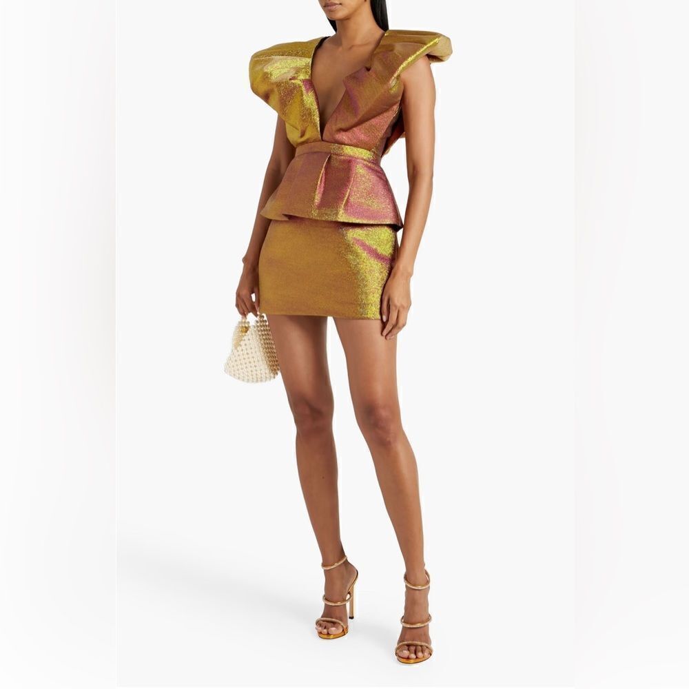 Ronny Kobo Ruffled mini dress size S